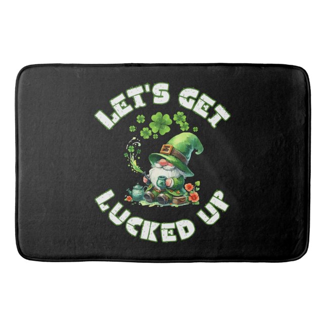happy saint patrick's day bath mat (Front)