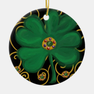 Happy Saint Patrick's Day Ceramic Tree Decoration