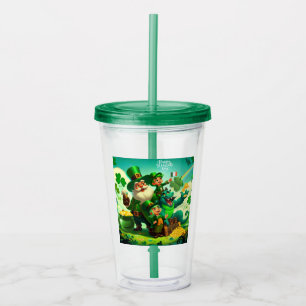 Happy Saint Patrick's Day colorful Acrylic Tumbler