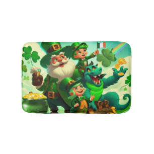 Happy Saint Patrick's Day colorful Bath Mat