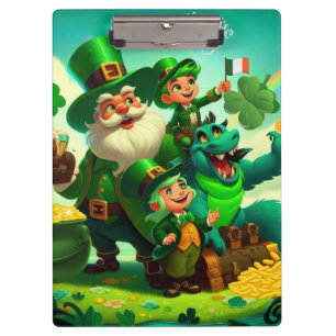 Happy Saint Patrick's Day colorful Clipboard