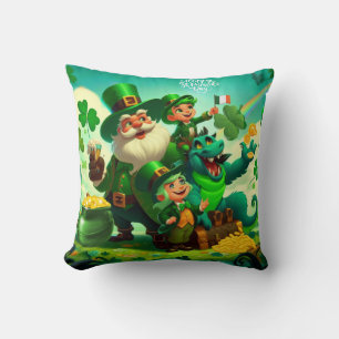 Happy Saint Patrick's Day colorful Cushion