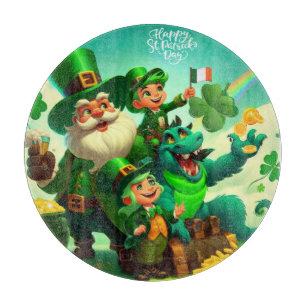 Happy Saint Patrick's Day colorful Cutting Board