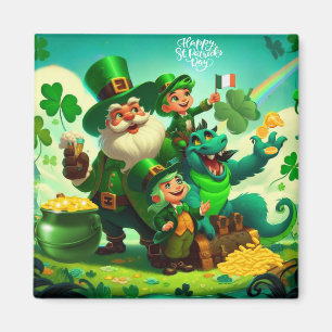 Happy Saint Patrick's Day colourful Magnet