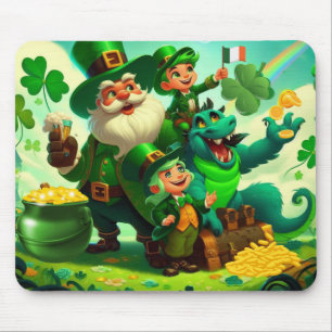 Happy Saint Patrick's Day colourful Mouse Mat