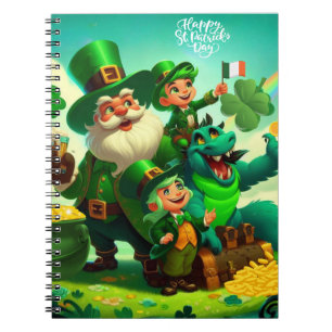Happy Saint Patrick's Day colourful Notebook