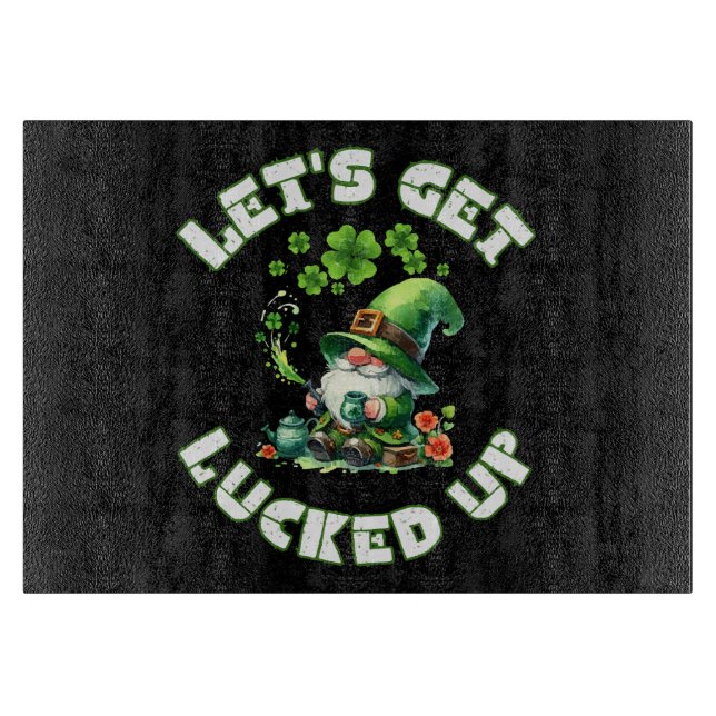 happy saint patrick's day cutting board (Front)