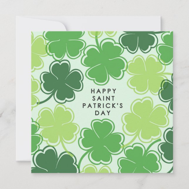 Happy Saint Patricks Day Invitation (Front)