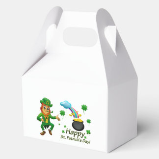Happy Saint Patrick's Day Leprechaun Rainbow Favour Box