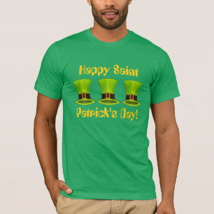 Happy Saint Patrick's Day Leprechaun Tophat T-Shirt