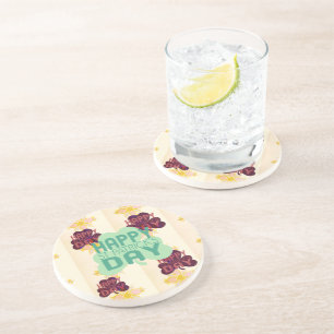 Happy Saint Patrick's Day Lovely Art Print Coaster
