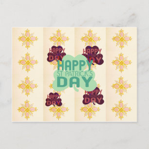 Happy Saint Patrick's Day Lovely Art Print Postcard