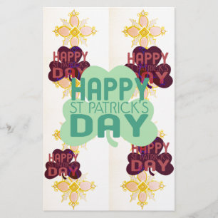 Happy Saint Patrick's Day Lovely Art Print Stationery