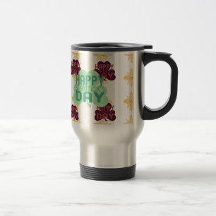 Happy Saint Patrick's Day Lovely Art Print Travel Mug