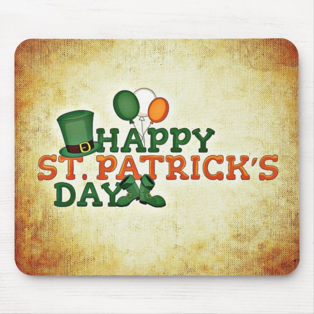 Happy Saint Patricks Day Mouse Mat (Front)