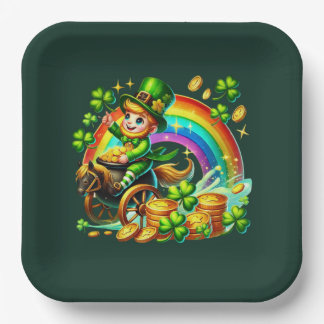 Happy Saint Patrick's Day party Paper Plate