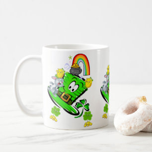 Happy Saint Patrick's Day Rabbit Rainbow Mug 