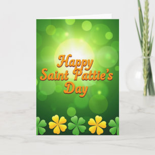 Happy Saint Patties Day Green Card