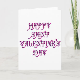 Happy Saint Valentine's Day Holiday Card