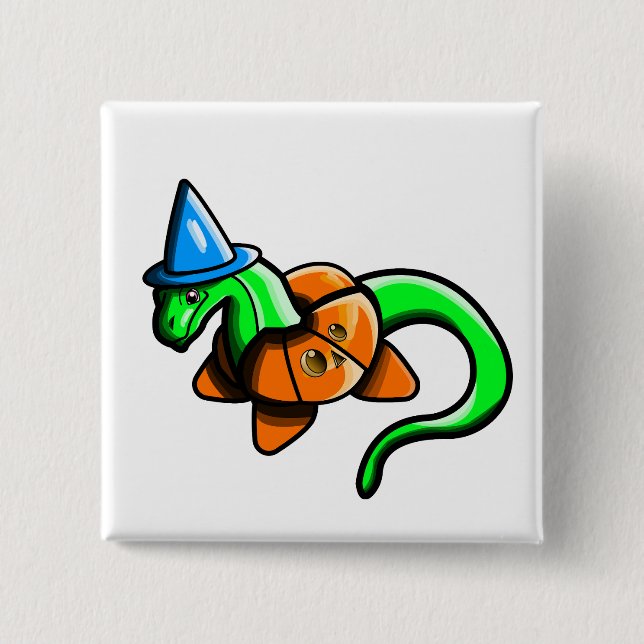 Happy Samhain!!  15 Cm Square Badge (Front)