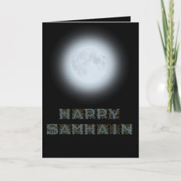 Happy Samhain Full Moon Card