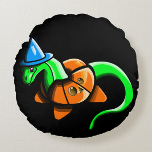 Happy Samhain!! Round Cushion