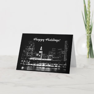 Happy! San Francisco at night Holiday Card