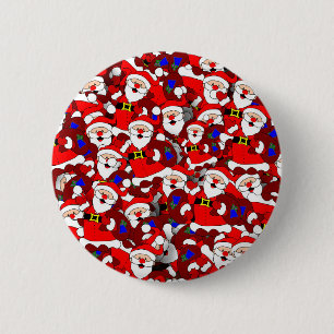 happy santa button