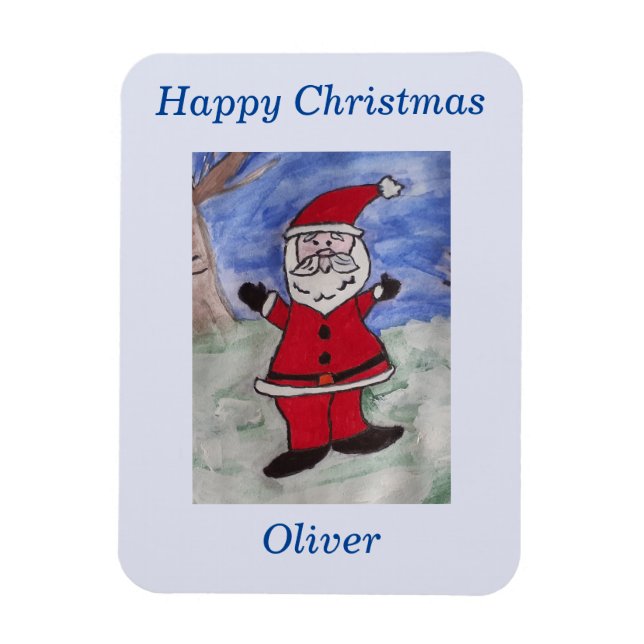 Happy Santa Christmas  Magnet (Vertical)