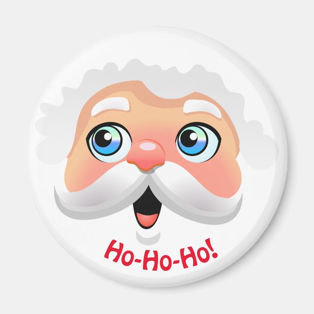 Happy Santa Claus Cartoon Magnet (Front)