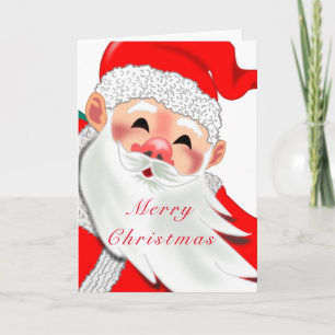 Happy Santa Claus Merry Christmas Card