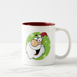 Happy Santa Clause T-shirts and Gifts Two-Tone Coffee Mug