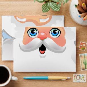 Happy Santa Face Envelope