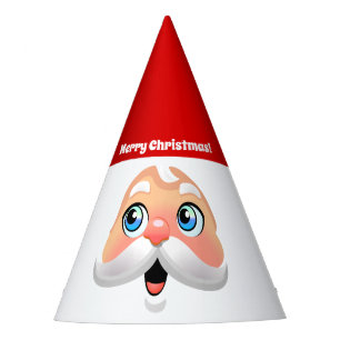 Happy Santa Face Party Hat