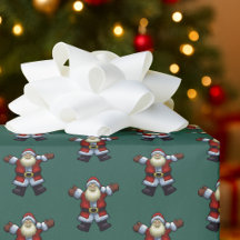 Happy Santa Father Christmas Pixel Art Pattern