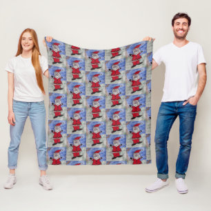 Happy Santa Fleece Blanket