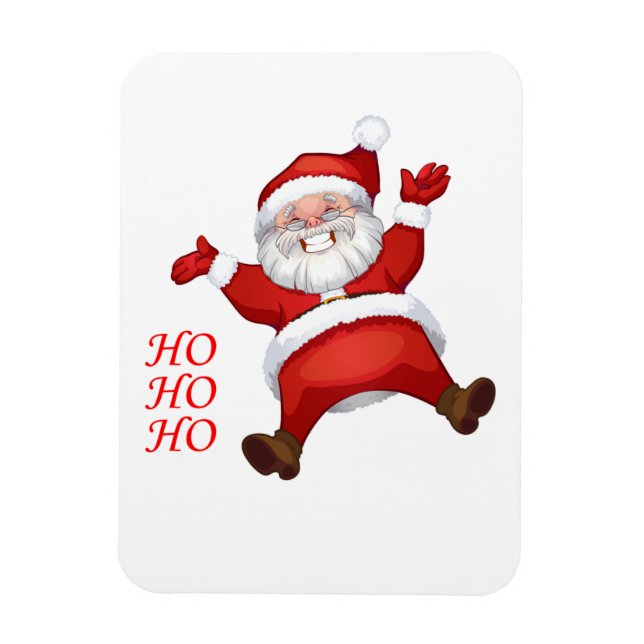 Happy Santa, HO-HO-HO Magnet (Vertical)