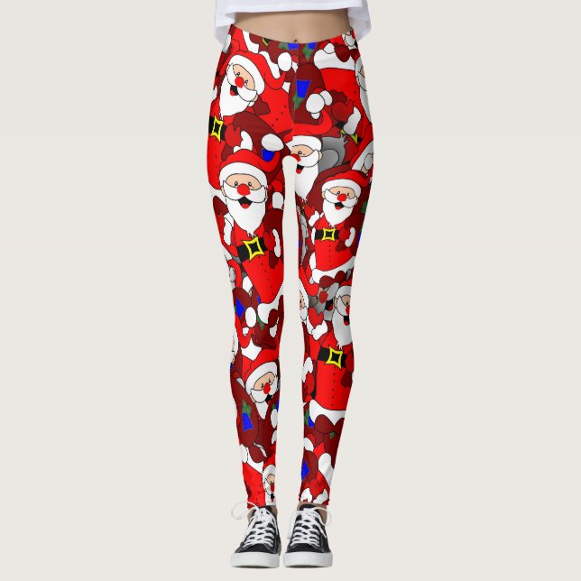 Happy Santa Leggings (Front)