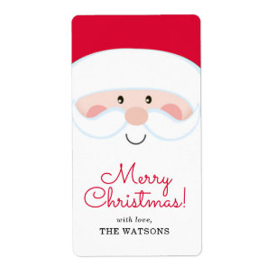 Happy Santa Personalised Christmas Gift Tags