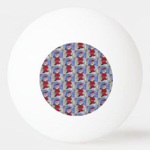 Happy Santa Ping Pong Ball