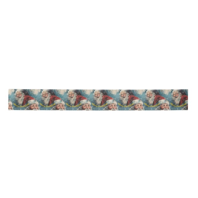 Happy Santa Satin Ribbon (Front)