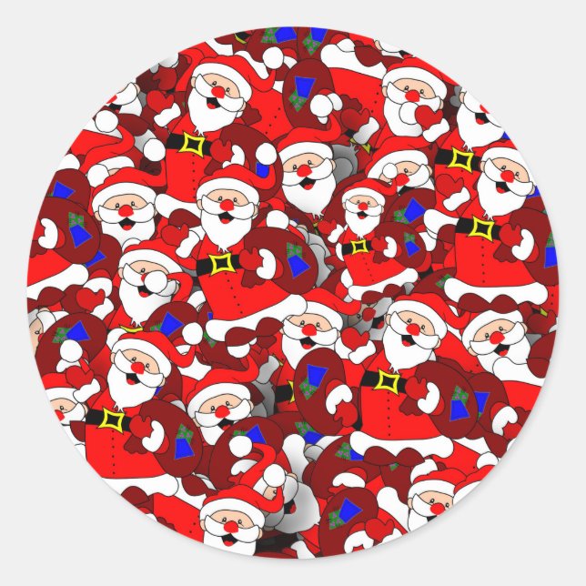 happy santa stickers (Front)