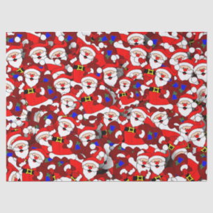 happy santa tissue paper