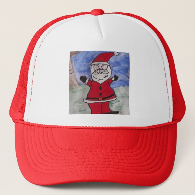 Happy Santa Trucker Hat (Front)