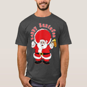 Happy SantaCon special t tee