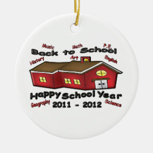 Happy School Year Ceramic Tree Decoration