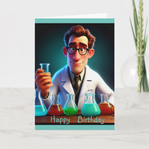 Happy Scientist Birthday Card