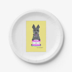 HAPPY SCOTTIE BIRTHDAY PAPER PLATE