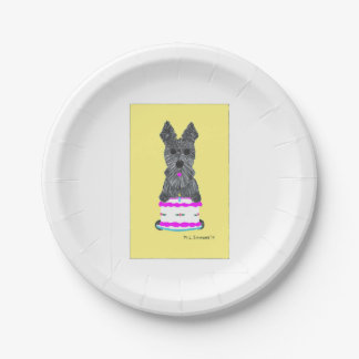 HAPPY SCOTTIE BIRTHDAY PAPER PLATE