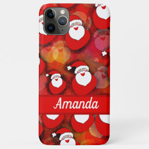Happy Seamless Santa Claus Pattern iPhone 11 Pro Max Case
